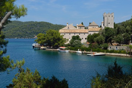 Benedictine Monastery on St. Mary island, Mljet, Croatia photo by Ian Bancraft@flickr